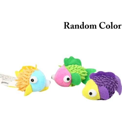 Cat Chew Toy Fabric Fluffy Fish Shaped Cat Biting Toy Interactive Catnip Toy For Kitten Kittens Cat With Catnip Cats Su[pplies