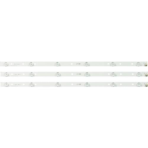 Kit 3 PCS 6LEDs 627mm LED backlight strip for Toshiba 32"TV SVT320AF5 32P1300 32P1400 32P1400VT 32P1400VE 32P1400D 32P2400VT