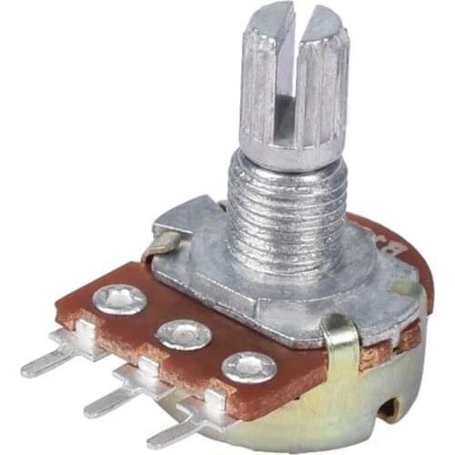 5 PCS WH148 B 1k 2k 5k 10K 20k 50k 100k 250k 500k Linear Potentiometer 15mm Shaft With Nuts And Washers Hot