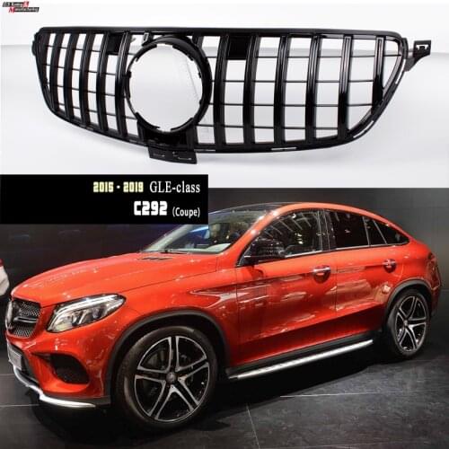 Black Grille for Mercedes 2015 - 2019 GLE Coupe C292, Made Of Strong ABS Plastic, 5-Layer Paiting, Fitment Guaranteed