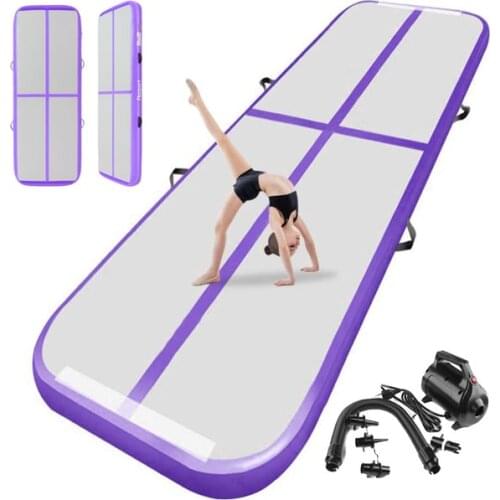 6m/7m/8m Inflatable Air Track Gymnastics Airtrack Inflatable Track Floor Tumbling Air Track Yoga Cheerleading Tumbling Track