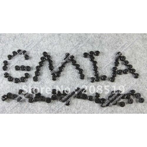 NB0072 scrapbooking buttons black 6mm round 1000pcs 2 holes mini craft button