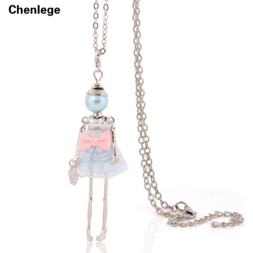 New design big choker fashion pendants necklaces long chain jewelry cute bowknot dress women