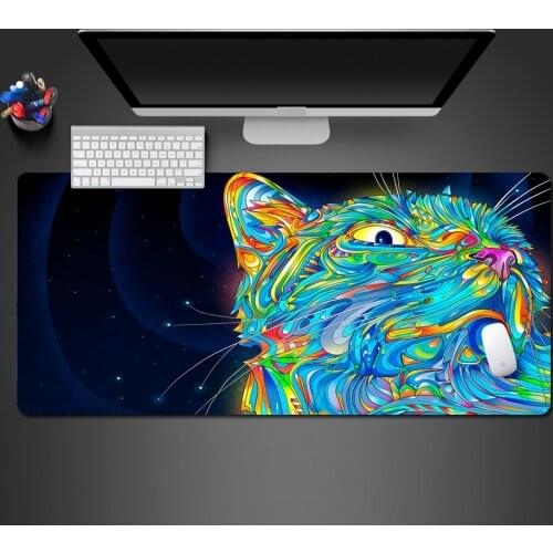 Personal 3D Line Effect Color Leopard Mouse Pad Advanced Non-slip Computer Accessories Play Pad Bloody Keyboard Mouse Mat