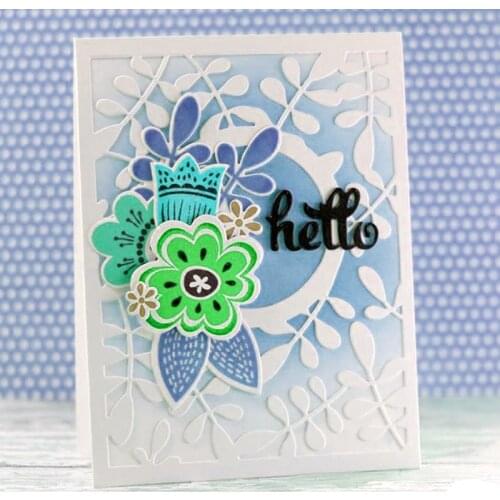 Panalisacraft Leaves Frame Background Metal Cutting Dies background cut die scrapbooking Album Paper Card Craft Embossing