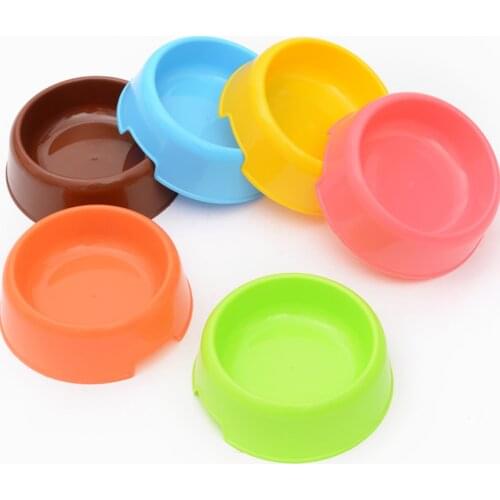 Candy Color Dog Bowls Cute Cat Pot Puppy Automatic Feeding Food Container Kitten Slow Down Dish Plate Plastic Non Slip Bowl