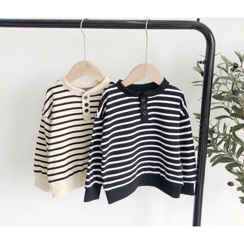 Toddler Boys Hoodies Casual Striped Long Sleeves Sweatshirts for Boy 2 3 4 5 6 Years Baby Kids Clothing Children Pullover 2020