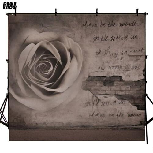 DAWNKNOW Brick Wall New Fabric Polyester Background For Family Flower Vinyl Backdrop For Wedding Photo Studio S254