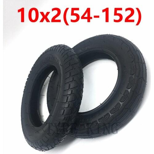 High Quality 10x2 Thickened Pneumatic Inner and Outer Tires 10*2(54-152) Tyre Wheels for Childrens Bicycle Electric Scooter