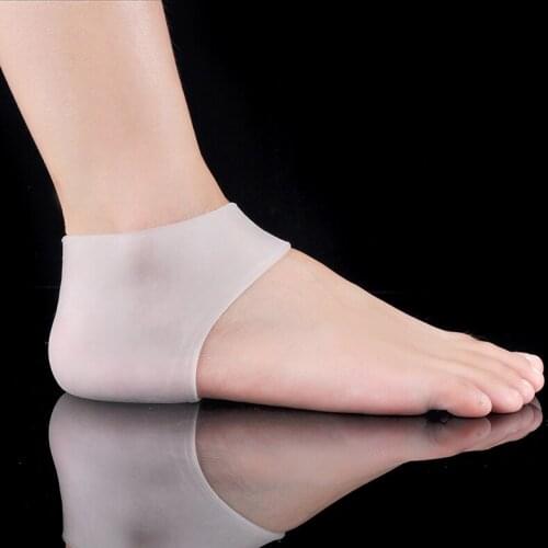 1Pair=2Pcs New Soft Thin Silicone Moisturizing Gel Heel Socks Anti-slip Maintenance Cracked Foot Skin Care Protectors Foot Care