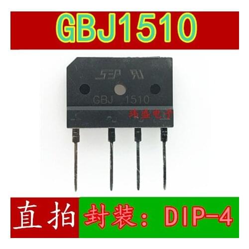10pcs GBJ1510 KBJ1510 15A1000V DIP-4