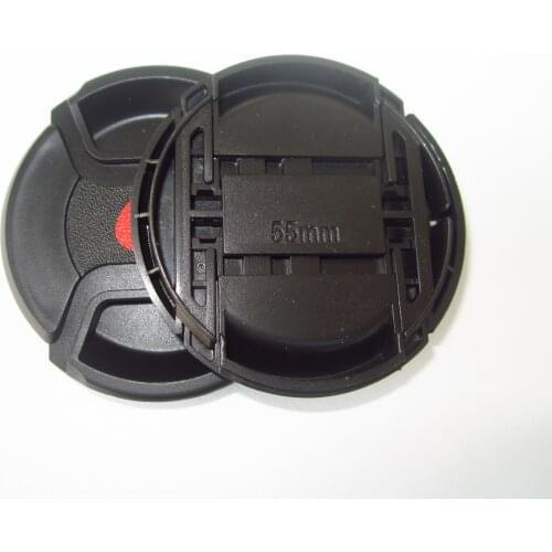 30pcs/lot 40.5mm 49mm 55mm 58mm center pinch Snap-on cap cover LOGO for Alpha Lens cover