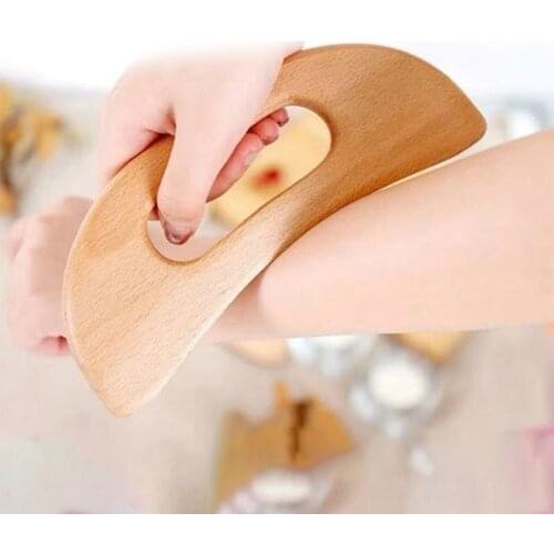 Wooden Guasha Tools Anti Cellulite Massage Tool Wood Lymphatic Drainage Paddle