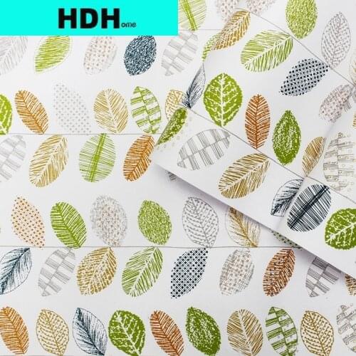 HDHome Leaf Contact Paper Leaves Peel And Stick Wallpaper Vinyl Removable Self-Adhesive Sticker For Shelf Liner Wall Home Decor