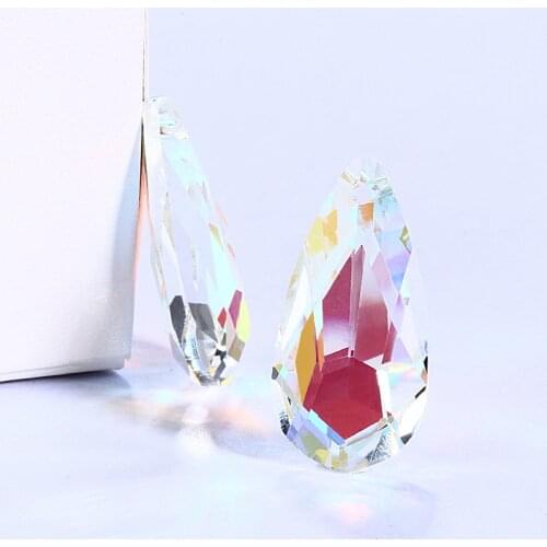 K9 Glass One Hole Pendant Rhinestones Clear Water Drop Stones Teardrop Loose Strass DIY Jewelry Making Custom 38 Womens Day