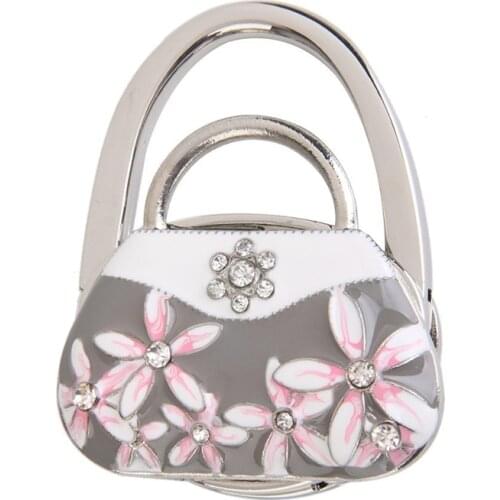 Bag Hook Bag Holder Foldable Hook for Handbag Porcelain Bag Shape