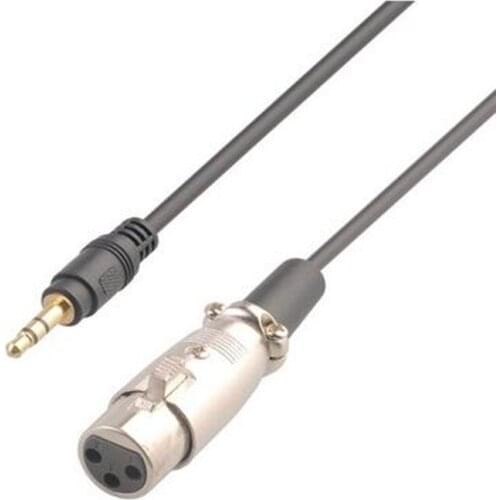 LBSC 3.5mm 1/8 Male Plug To XLR Female Socket Adapter Converter Extension Cable Cord - 6 inch