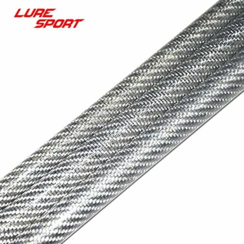 LureSport colorful Thread Woven Carbon Tube 50cm rod blank Rod Buidling component Fishing Rod Blank Repair DIY Accessory