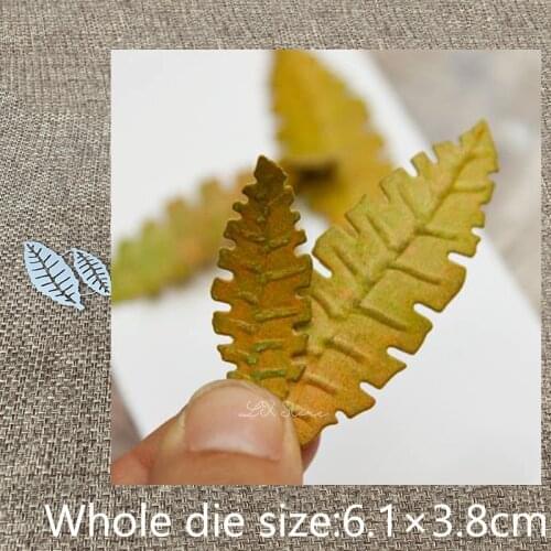 XLDesign Craft Metal Cutting Dies stencil mold 2pcs leaves decoration scrapbook Album Paper Card Craft Embossing die cuts