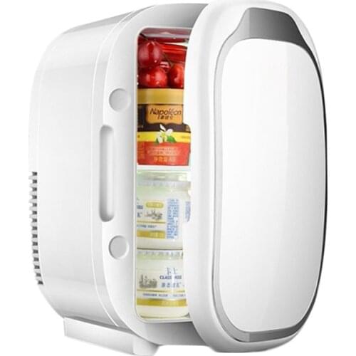 8L Mini Fridge Car and Home Refrigerator Dual Use Portable for Food Cooling or Warm Travel Refrigerator for Food 110V/220V BX19