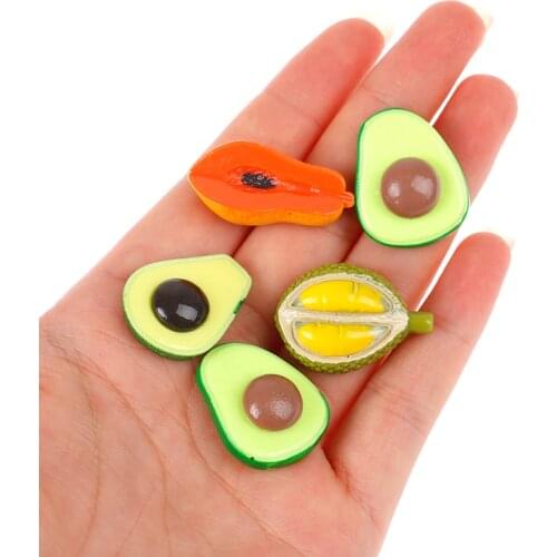 5Pcs Creative 1:12 Dollhouse Miniature Fruit Model Dolls Kitchen Toys Mini Food Accessories For Doll House Decor Kids Toys Gift
