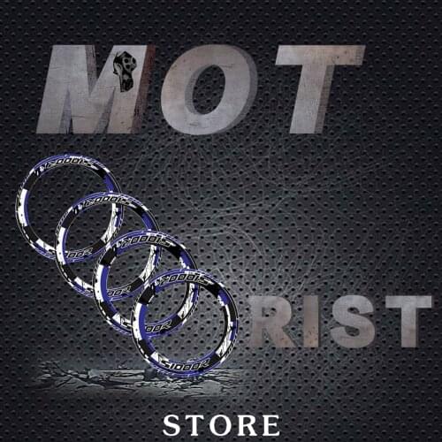 A set of 4pcs Thick Edge Outer Rim reflective Sticker Stripe Wheel Decals Fit for BMW S1000R s1000r