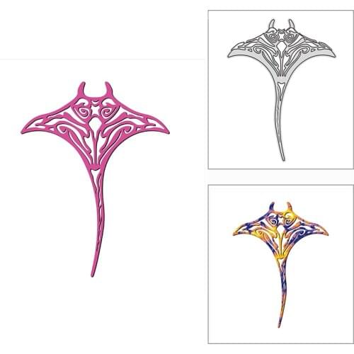 New 2021 Fancy Fish Animal Metal Cutting Dies for DIY Scrapbooking and Album Card Making Decorative Embossing Craft No Stamps