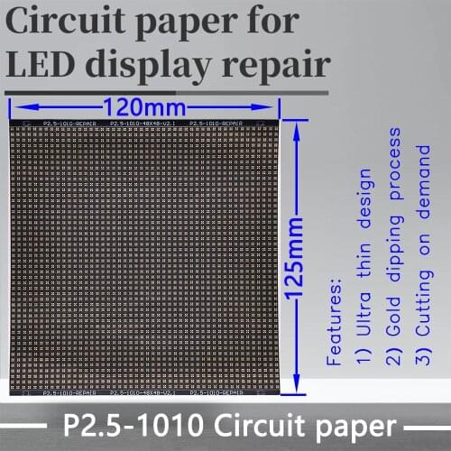 P2.5 Series Circuit Paper LED Module PCB Pad Repair P2.5-1010/1515/2121 120X120mmCircuit Paper To Repair PCB During Installation