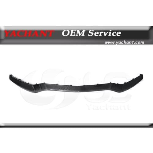 Car-Styling Carbon Fiber Front Lip 1Pc Fit For 2015-2016 MB W205 C63 OEM Front Bumper Lip Middle Insert Garnish Kit