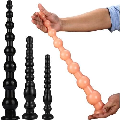 Super Long Pull Anal Beads Big Butt Plug Anus Balls Dilatador Prostate Massager Adult Huge Dildos Erotic Sex Toys for Woman Men