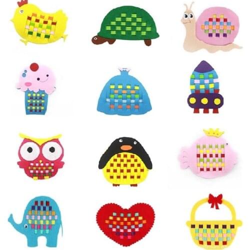 DIY Cloth Manual Crafts Early Educational Toys Kindergarten Handmade Material Montessori Teaching aid Baby Preschool toys gifts
