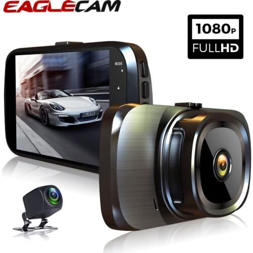 Dash Cam FHD 1080P 4 Inch Car DVR Dual Lens Camera With GPS G-sensor Auto Video Recorder Two Camera Rearview Registrator Dvrs