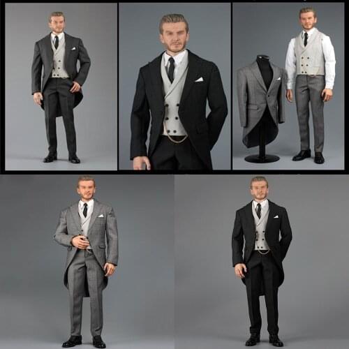 VORTOYS V1014 1/6 British Gentlemans Dress Royal Wedding Suit Costume for 12 inch Action Figure Narrow Shoulder Body DIY