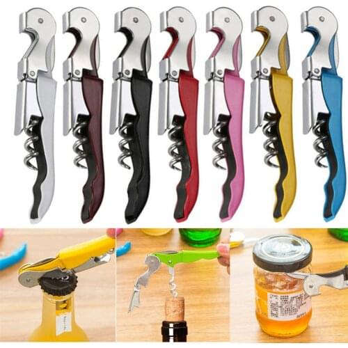 2021 New Creative Bottle Opener Stainless Steel Wine Corkscrew Beer Bottle Can Remover Cutter For Kitchen Tools Bar Accessoires