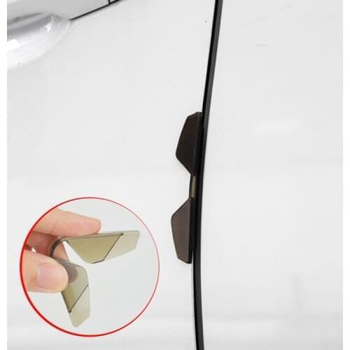 4pcs/set PVC Car Door Edge Guards Bottom Corner Anti-scratch Protector Strips For Mitsubishi ASX Outlander Lancer Evolution