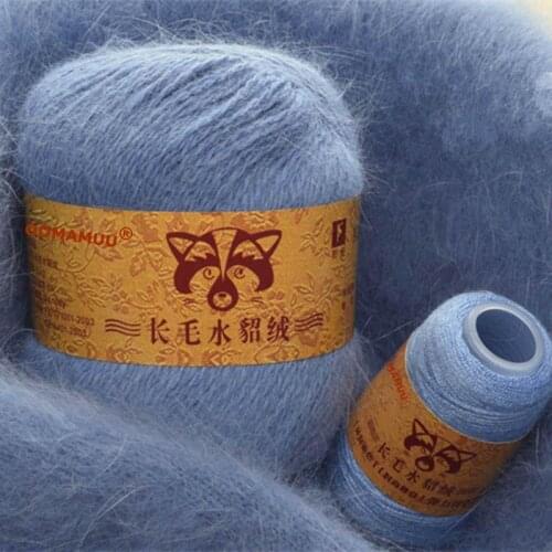 50+20g/set Solid Color Hand-Knitting Plush Mink Hair Yarn Fine Quality Crochet Thread For Cardigan Scarf Hat Suitable for Woman