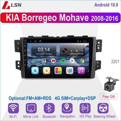 9" Android 10 For KIA Borrego Mohave 2008,2012,2014,2016 Multimedia Video GPS Navigation Car Radio Player Auto Stereo Navi DVD