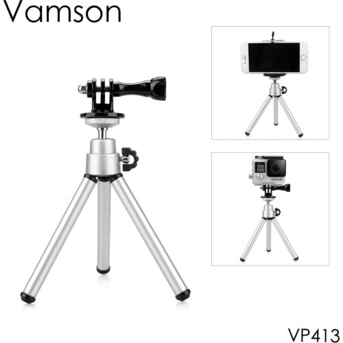 Vamson for Go Pro Accessories Mini Scalable Monopod Tripod For GoPro Hero 9 8 7 6 5 4 forDJI OSMO Action for Yi 4K VP413