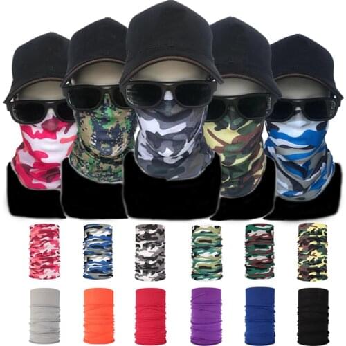Bandana Men Woman Headband Scarf Head Neck Face Outdoor Cycling Sports Bandana Tactic Balaclava For Summer Fishing Dustproof