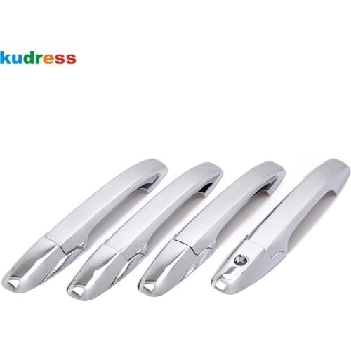 For Honda City 2012 ABS Chrome Car Door Handle Cover Trim Decoration Frame Covers Sticker Styling Exterior Accessories