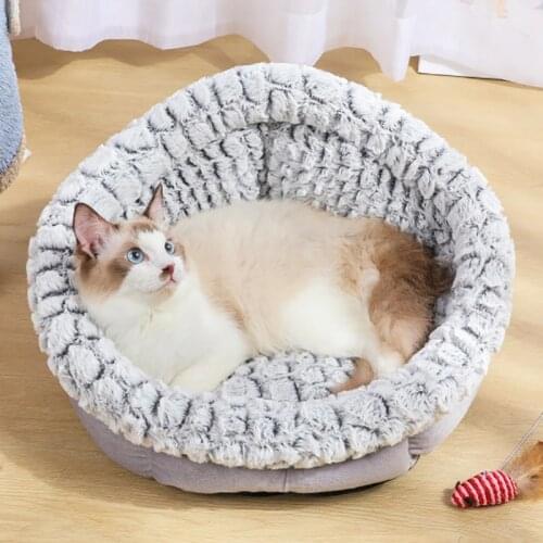 Cat Bed House Basket Nesk Soft Cute Bed for Cats Waterproof Oxford Bottom Pet Sofa Cat Accessories Basket Pets Supplies Products