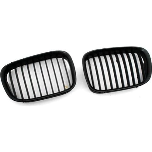 Euro Style Matte Black Front Grille for BMW E39 pre-facelift 5 Series