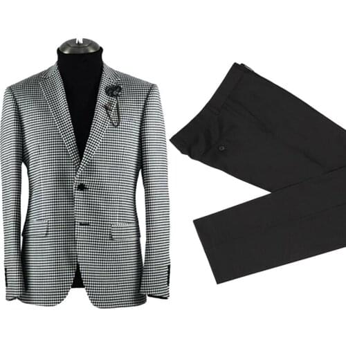 Custom Made High Quality Groom Tuxedos Best Man Wear Mens Wedding Suits Bridegroom Business Suits Dinner Suits(Jacket+Pant+Vest)