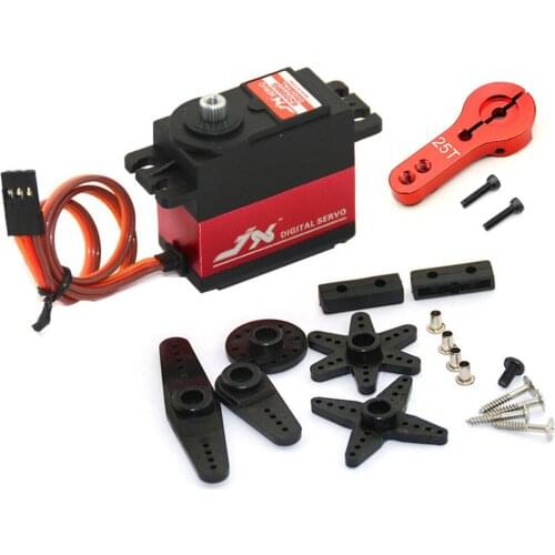 JX PDI-6209MG 4.8V-6V 0.13sec/60 9.35kg Digital Metal Servo Aluminums Case for 1/10 RC car Kst Servo Car Model Motor RC Parts