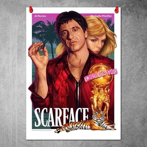 Canvas Print ScarFace Movie Poster Decorative Picture Modern Wall Art Paintings Home Decor No Frame