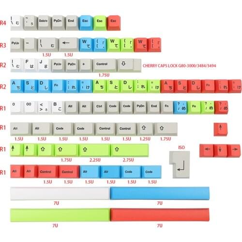 Keycaps Professional 194 Keys Comfortable for CHERRY MX Switch Mechanical Keyboard Keyboard Ccessories