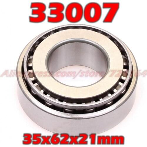 35x62x21 mm Tapered Roller Bearings 33007 3007107E HR33007J 33007JR 33007A E33007J 33007VC12 33007U 33007E 35*62*21