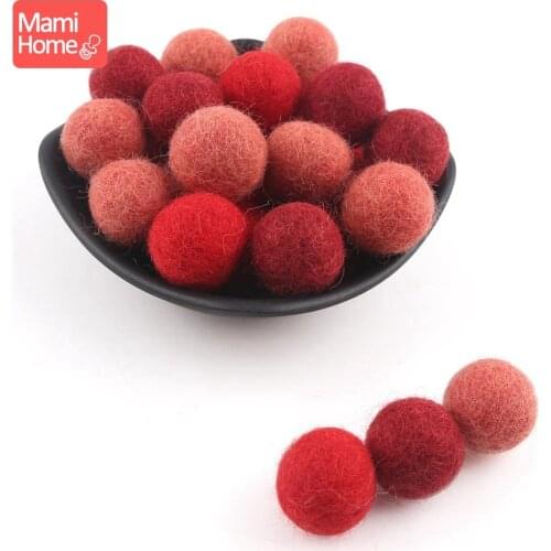 25pc Wool Balls Coloiful Beads Christmas Gift DIY Crafts Baby Nursing Accseeories Decor Room Felt Wool Soft Making Baby Bed