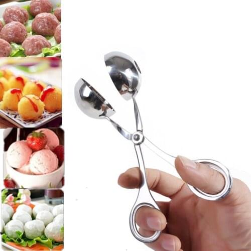Creative Meatballs Maker Fish Balls Molds DIY Stainless Steel Stuffed Meat Ball Making Ham Rice ball Maker Tool Kitchen Gadget