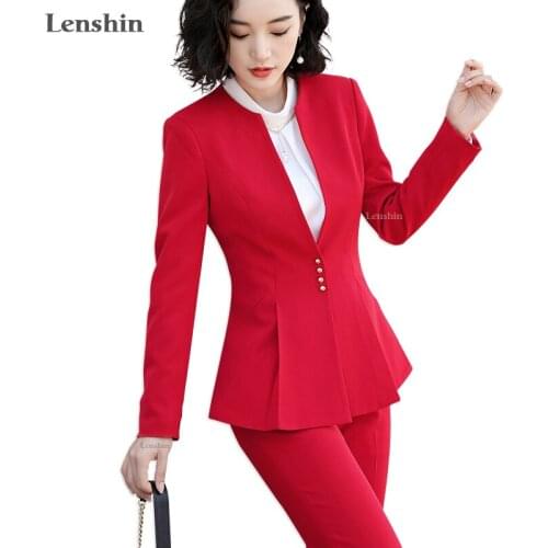 Женские брючные костюмы с пиджаком Lenshin China At AliExpress